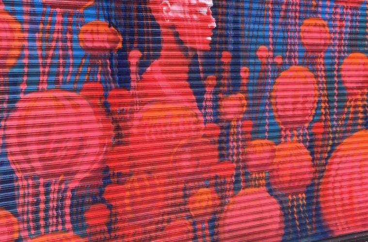 The 2017 ELEVATE Atlanta public art festival included this mural by artist Lydia Futural. (Photo by Karen Hatchett)