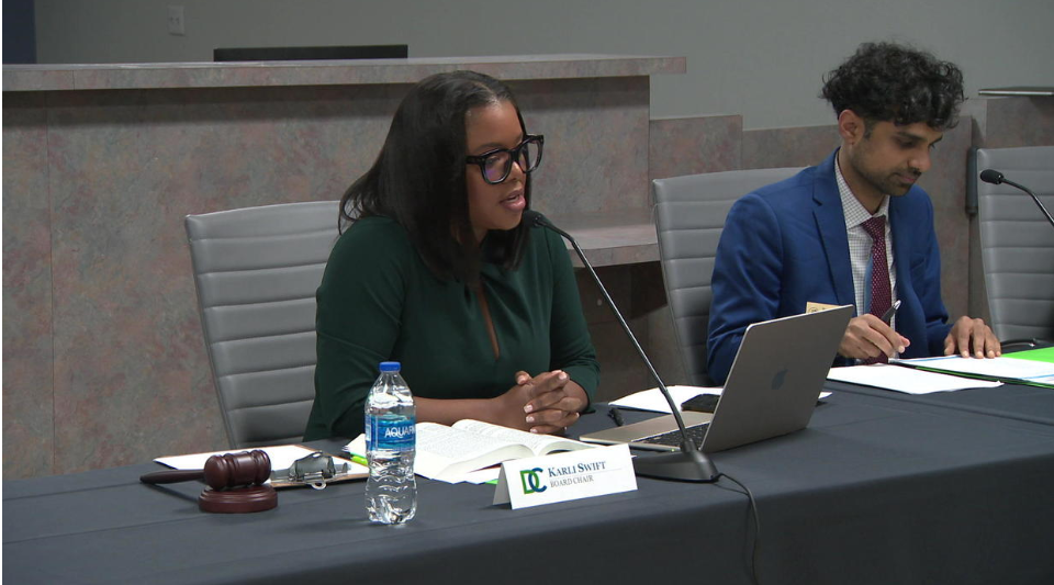 Karli Swift, chair of the election board in DeKalb County, Georgia.