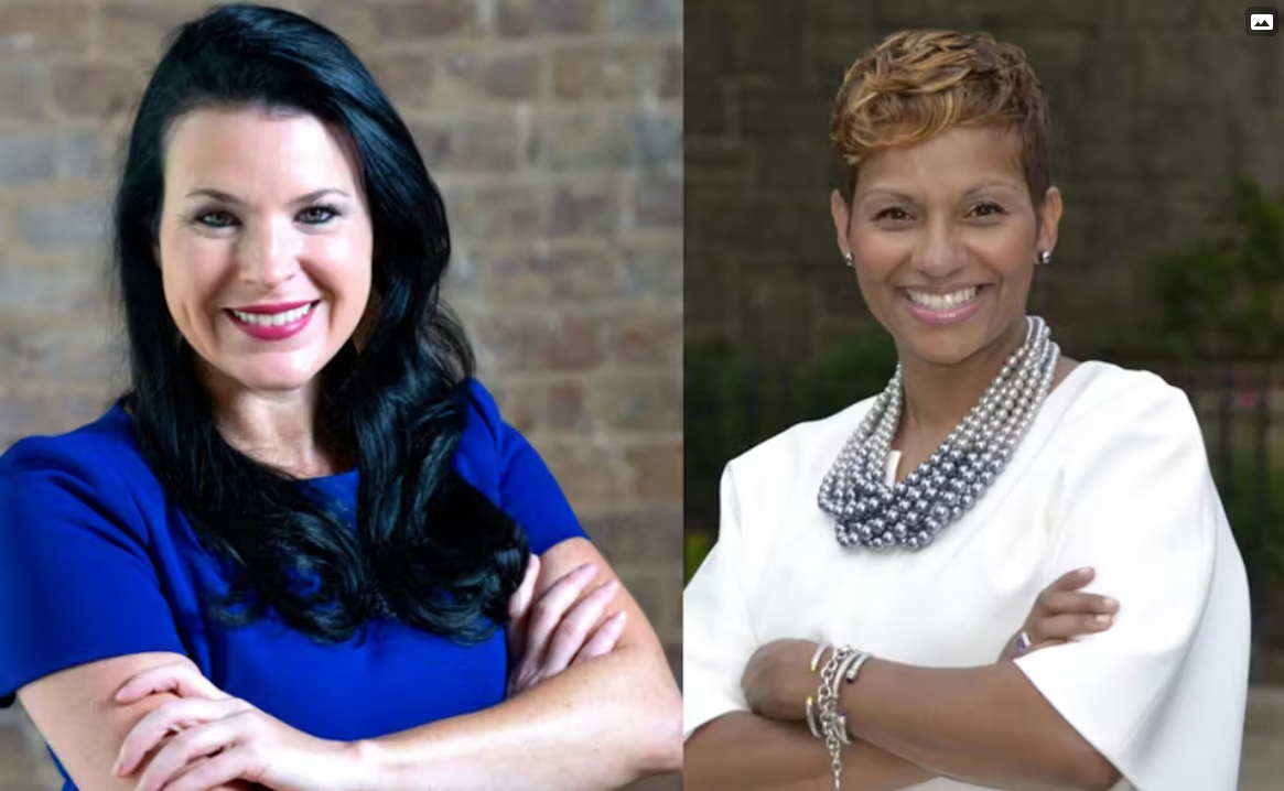 Senior Director of Government and Community Affairs, Jennifer Larosa (right) and Government Community Affairs Program Manager Stephanie Hardy Johnson